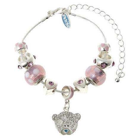 Pink Me to You Bear Rondelle Charm Bracelet £15.99
